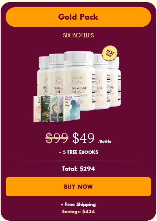 Buy Thyrafemme Balance 6 bottles